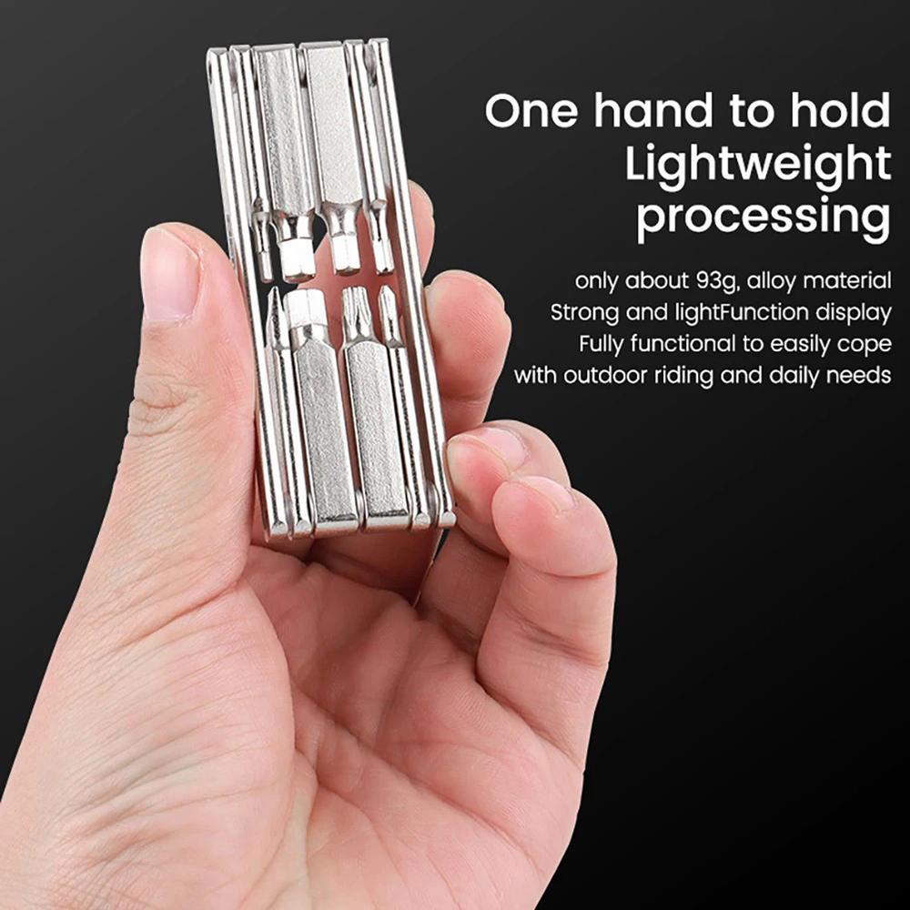 

BENGGUO BG-9897 MTB Bike Repair Kits 8 In 1 Multi-Function Bike Tools Foldable Maintenance Wrench Type A