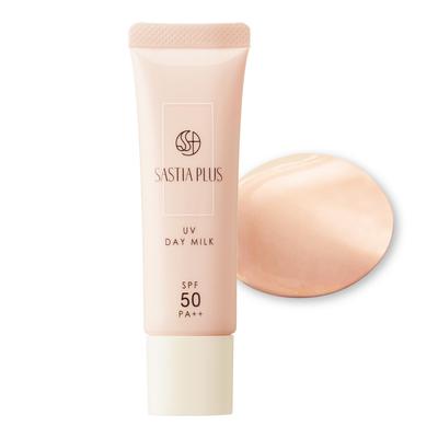 SASTIA PLUS UV Dagmelk 30g SPF50+ PA++ (Zonnebrandcrème/Emulsie/Niet-Chemisch/Geurvrij/UV-Bescherming/Additiefvrij)