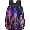 Kpop Demon Hunters Childrens Backpack With Breathable Oxford Fabric For School Use