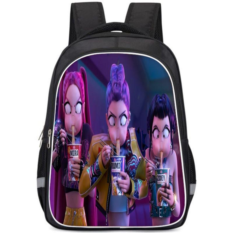 Kpop Demon Hunters Childrens Backpack With Breathable Oxford Fabric For School Use