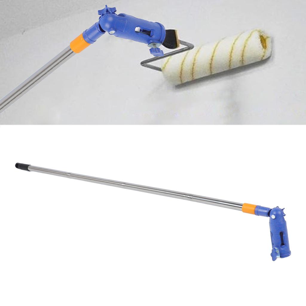 Paint Brush Extender Stainless Steel Plastic 180 Degree Rotatable Paint Roller Brush Extension Pole