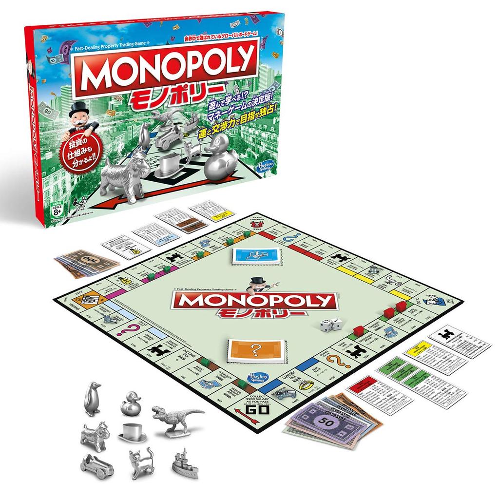 Hasbro Monopoly Board Game, a family game for adults and kids, family game, strategy game for 2-6 players, perfect family gift for ages 8 and up