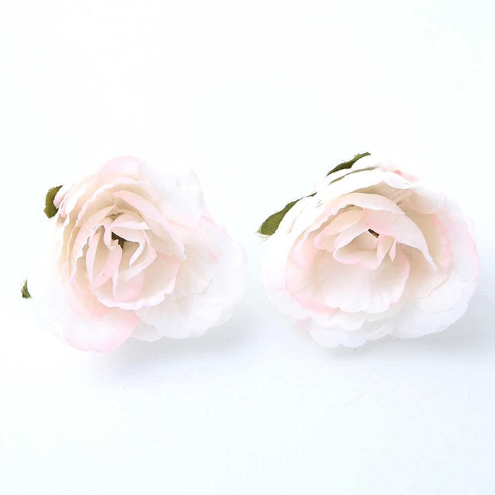 10/20Pcs Artificial Flower Heads Home Room Decoration Bridal DIY Flower Wreath Craft Handmade Gift Box Wedding Decor Accessories