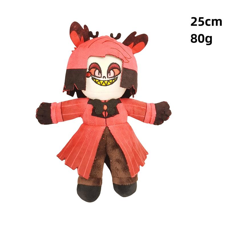 Nieuwe 22-45cm Hazbin Clown Kwaadaardige Baas Alastor Pluche Speelgoed Schattige Zachte Knuffel Cartoon Anime Poppen Voor Kind Kerstmis Verjaardagscadeau