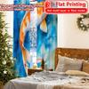 2 Stück, 2D-FLACHDRUCK Vorhänge (Ohne Stange) Koi Bliss Festliche Modevorhänge Vielseitige Langlebige Polyestervorhänge Outdoor