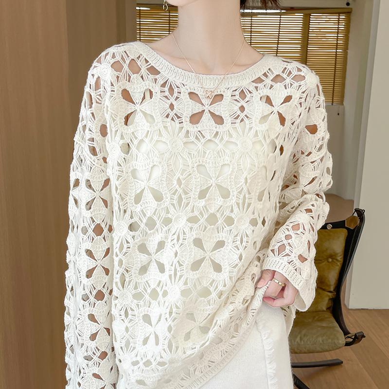 Women's Cashmere Sweater Qinghe Cashmere 30% Cashmere 70% Wool Autumn and Winter Cashmere Pullover Hand-woven Soft and Warm