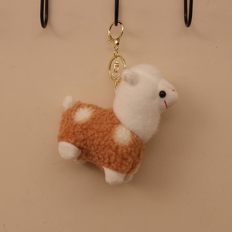 Cartoon Alpaca Plush Keychain Pendant Toy Gift