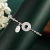 Bracelet Women Give Girlfriends Birthday Gifts, National Style Retro Design Raw Imitation Chalcedony Safety Buckle Broken Silver Niche Jade