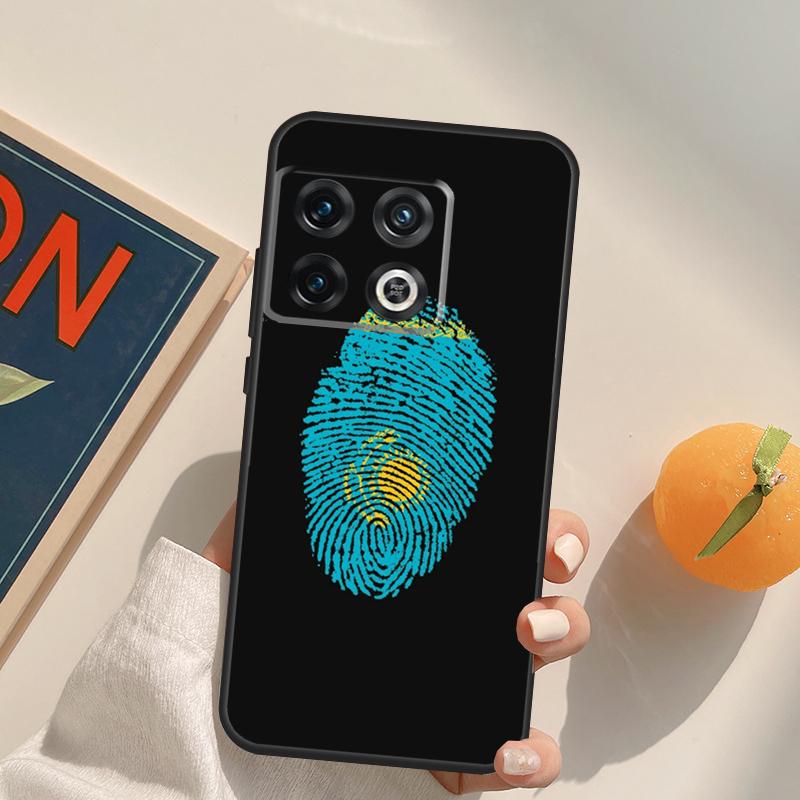 Kazakhstan Flag Case For OnePlus 13R 12R 10R 13T 10T 11 12 13 15 OnePlus Nord 5 CE 2 3 4 Lite N20 N30 Cover