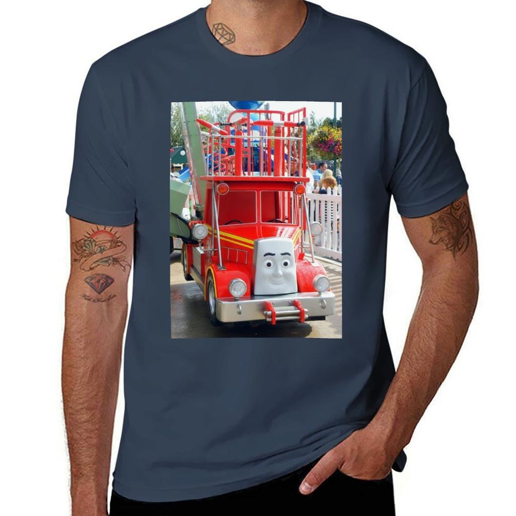 Flynn the Fire Engine TShirt No Iron Casual Short Sleeve Top