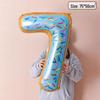 40-Inch Donut Number Balloons for Kids' First Birthday or Kindergarten Party Decorations