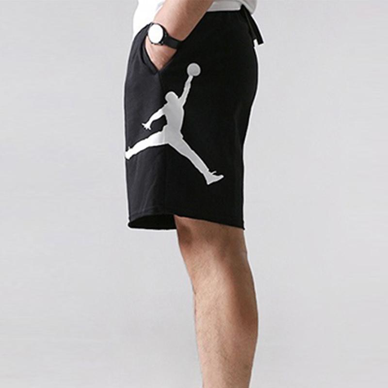 Jordan Air Jumpman Großer Logo-Print Sport-Strickshorts Herren Unterteile Schwarz AQ3116-010