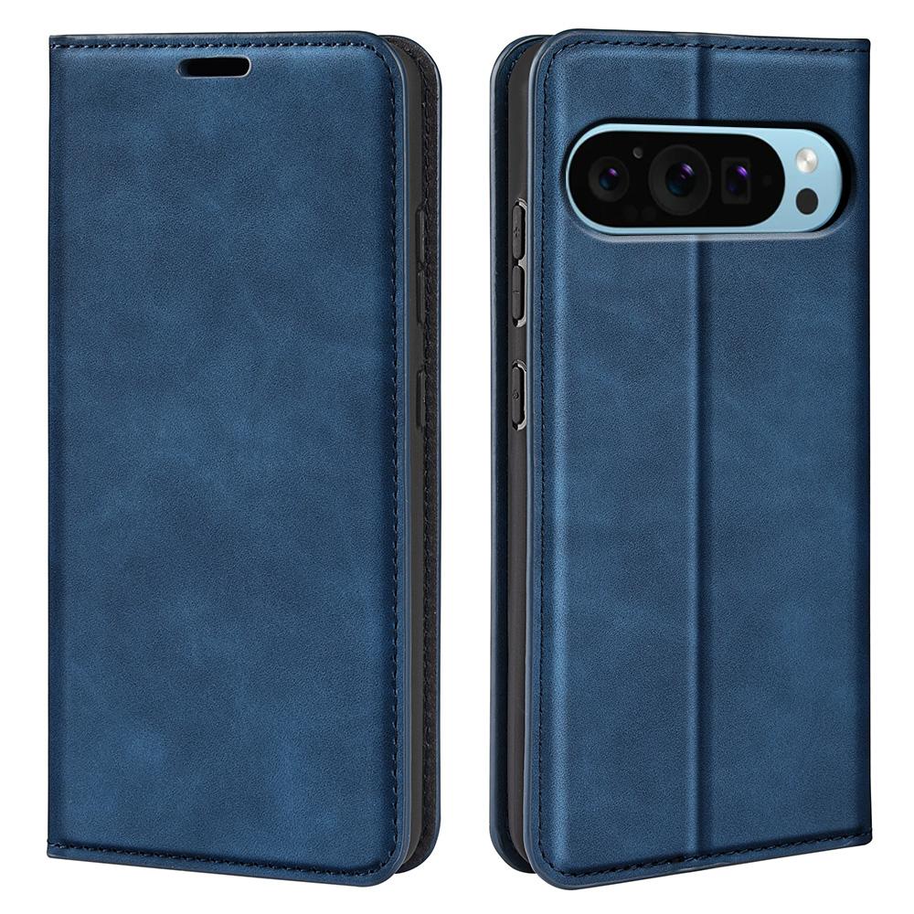 

Кожаный чехол для Google Pixel 9/Pixel 9 Pro с тактильным покрытием и магнитной застежкой Blue