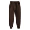 Mens Fleece Jogger Pants Casual Sportswear Straight Fit Elastic Waist Drawstring Bottom