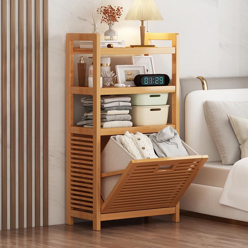 Multi-Layer Floor Storage Rack for Clothes and Bathroom Essentials