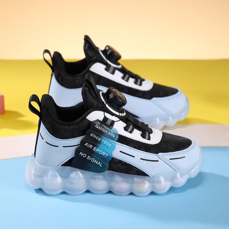 Boys' Waterproof Leather Athletic Shoes - Winter 2025 Style, for Medium and Large Kids, Stylish Running Sneakers.