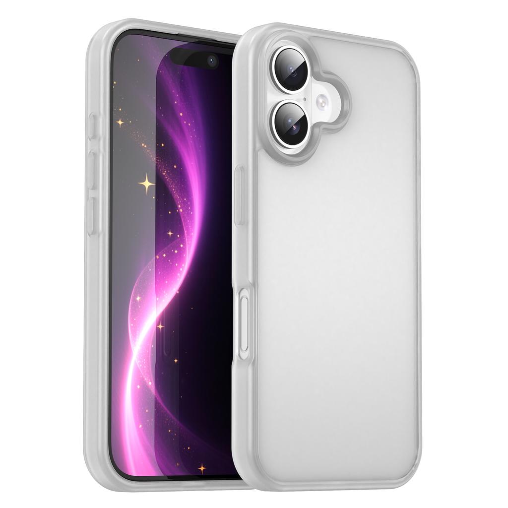 For iPhone 16 Plus Case Skin Touch Matte Anti Drop TPU PC Phone Back Cover
