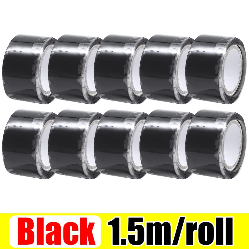 10/1Rolls Strong Waterproof Stop Leak Sealed Repair Insulating Tape Silicone Self Adhesive Plumbing Electrical Pipe Repair Tapes