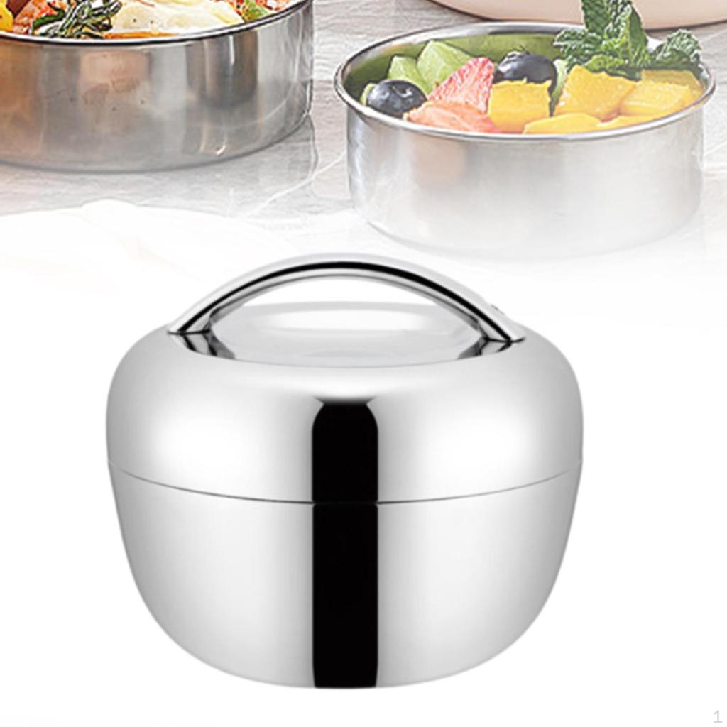 Nerezová krabička Bento Box Snídaňové jídlo Teplejší oběd Izolovaný kontejner pro kempování