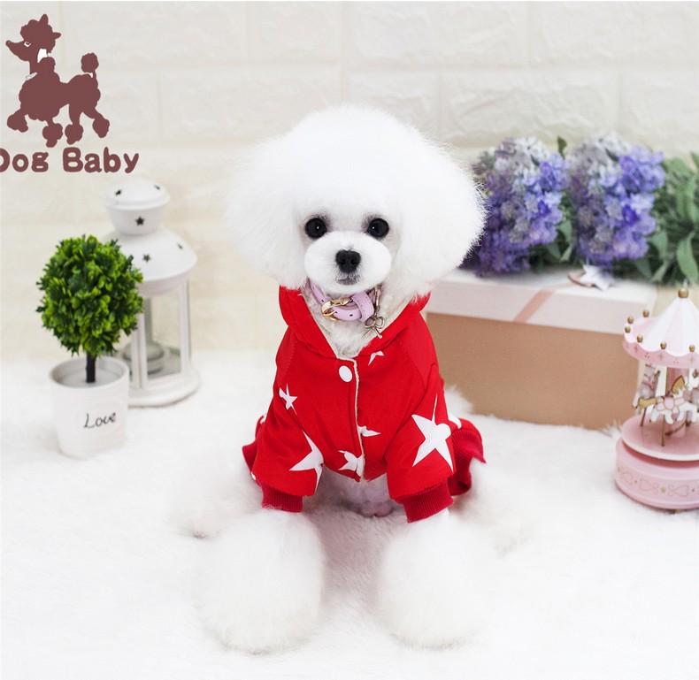 Dogbaby Starry Sky Cotton-Padded Dog Coat for Autumn & Winter