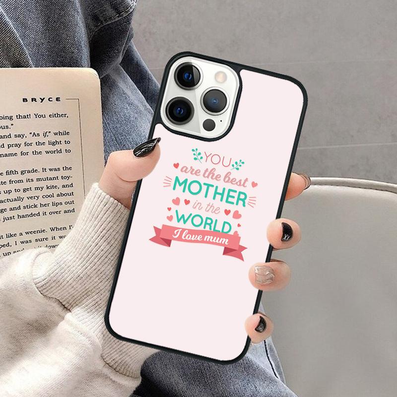 Best mom ever quotes Phone Case for iPhone 17 Air 16 16e 15 Plus for Apple 13 11 12 14 Pro Max Cover coque Shell