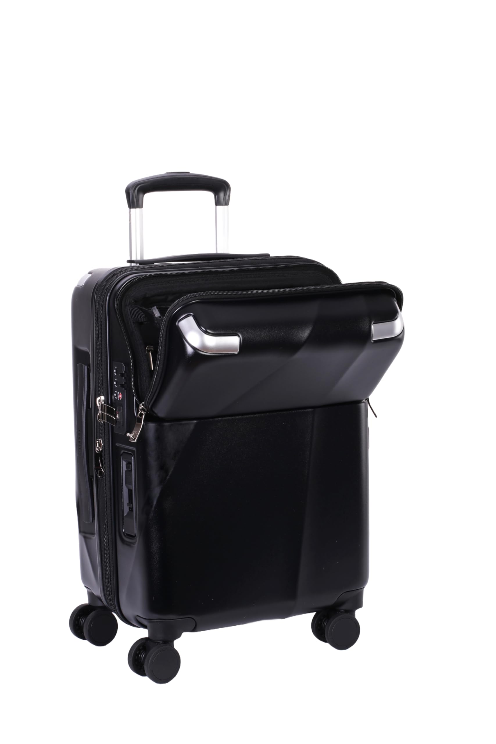 

Suitcase Zipper Carry Size Top Open Front Open Stopper Included Extension Function 35L 53 cm Sierra Black [Travelist] Carry-on (43L) 3.6kg 3.8kg чорний