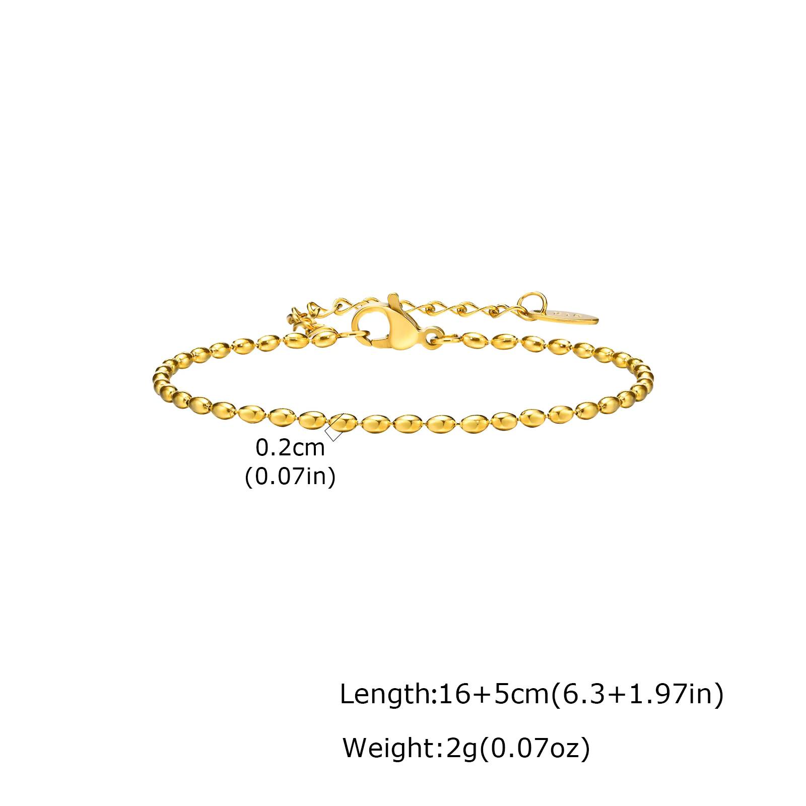 Vnox Tennis Bracelet for Women, Stainless Steel Sparkling Zircon Beaded Chain Bracelet, Adjustable Jewelry Valentine s Day Gifts