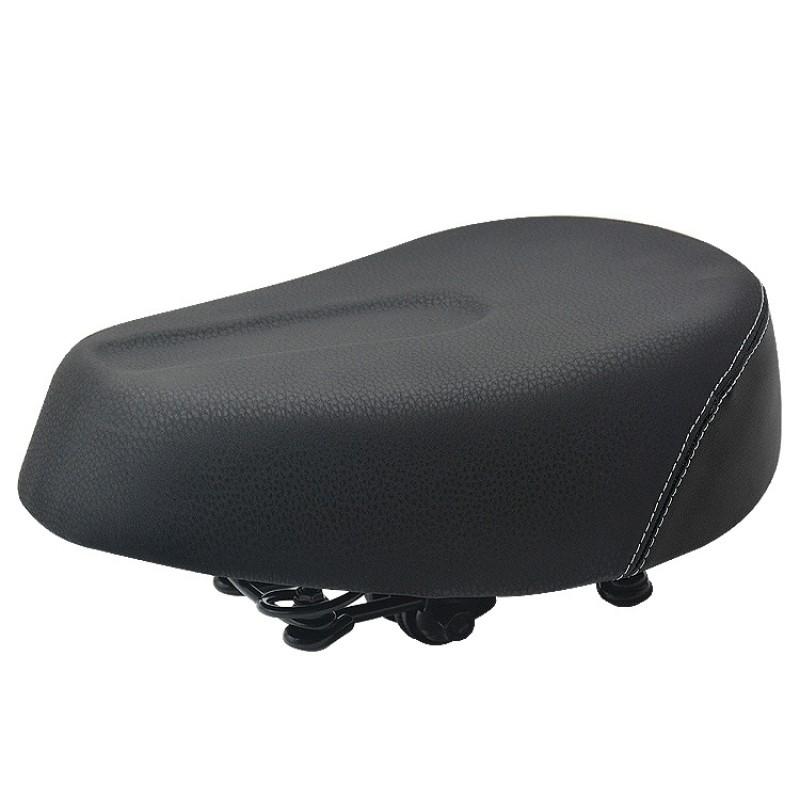 Electric Bike Saddle Universal Scooter Seat Extra Large Thickened With 4 Springs PU Leather E-Bike