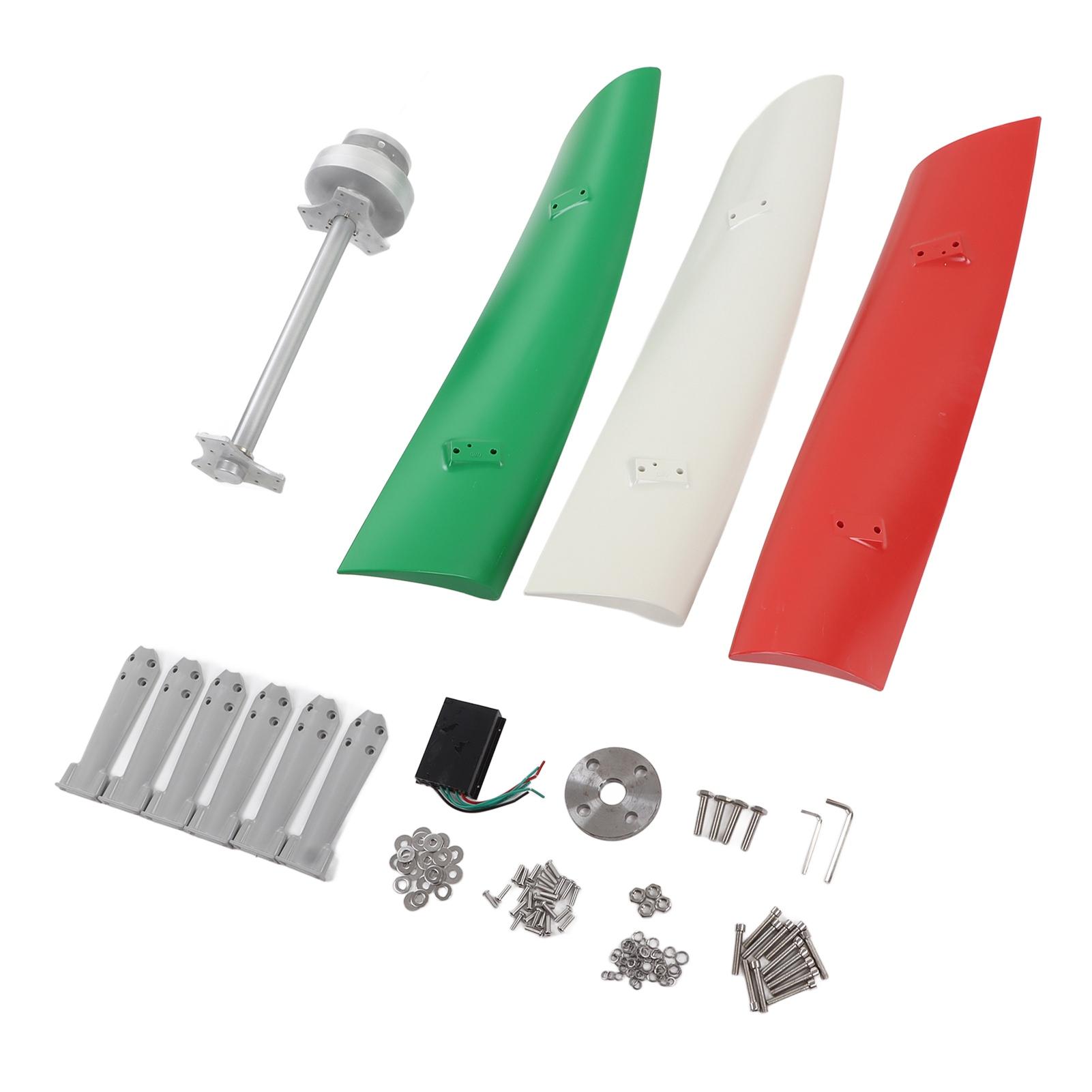 

Вертикальный ветрогенератор Белый Красный Зеленый Лопасть Низкий Уровень Шума Низкая Скорость Ветра Запуск Ветрогенератор 200 Вт 12 В