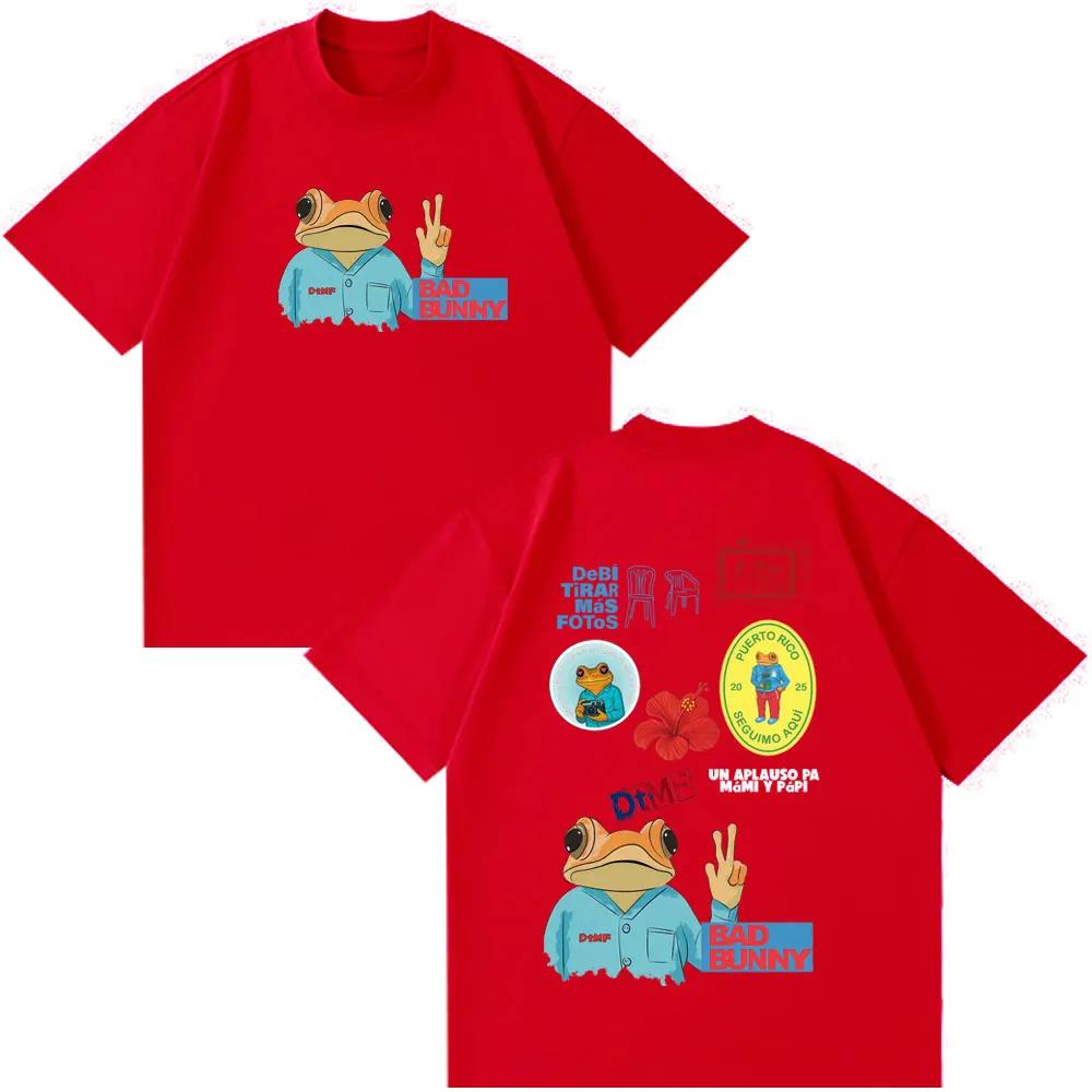 Bad Bunny DTMF Debi Tirar Mas Fotos 2026 Album Vintage T Shirts Unisex Women Fashion Tshirt Summer Cotton Loose Casual Tshirts