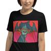 Anime Style Horror Bat Girl Demons Demon She Devil Vampire Unisex T-Shirt