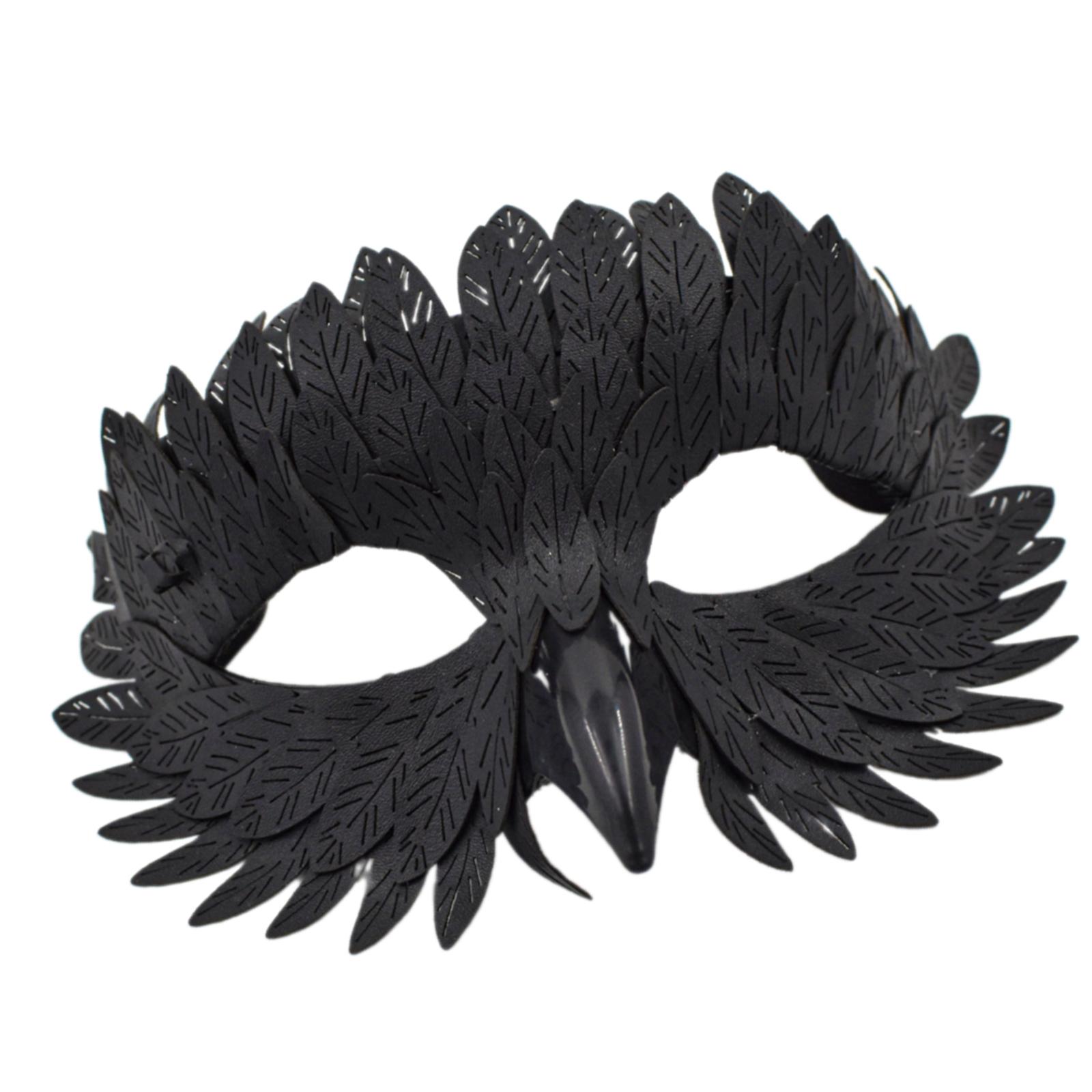 Bird Beak Feather Mask Masquerade Mask Half Face Mask Halloween Costume Mask Role Playing Mask Eagle Mask for Party 3