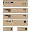 VASAGLE Bathroom Cabinet with Laundry Baskets, Bathroom Storage Unit with 2 Drawer and 2 Laundry Hampers, Removable Laundry Baskets with Handles