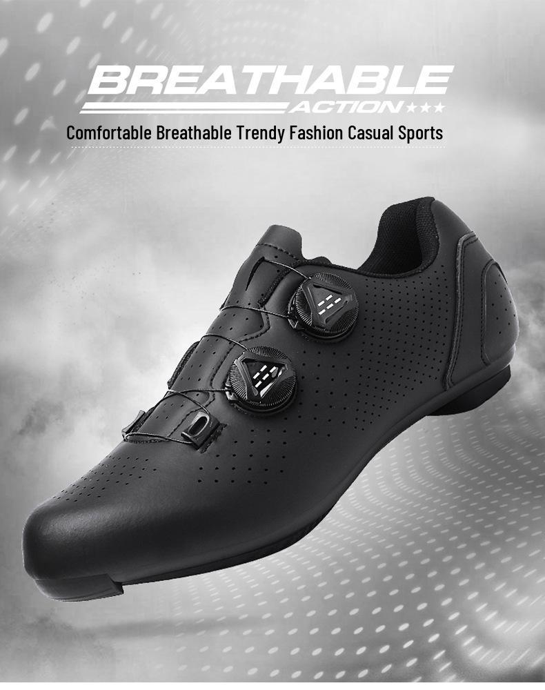 Unisex Breathable Lockable Cycling Shoes - Men's Road & Non-Lock Mountain Bike Shoes Available