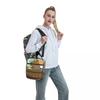 Bath Water Capybara Hot Spring Bubble Insulated Lunch Bag for Kids Cooler Thermal Food Box Tote Portable Lunch Boxes Container