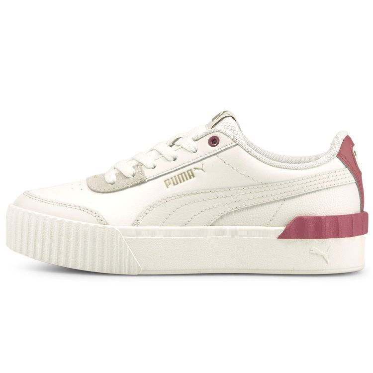 Puma Carina Lift Leather Comfortable Simple Durable Lightweight Breathable Low-Top Sneakers Women Sneakers Ivory 373031-12
