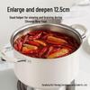 Uto 304 Stainless Steel Soup Pot with 2-Layer Steamer