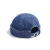 1pc Men's Wrinkle Free Light Denim Hat, Retro Washed and Distressed Craftsmanship, Casual and Versatile Outdoor Sunshade Hat