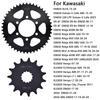 520 46T 15T Front Rear Sprocket For Kawasaki EN650 Vulcan ER-6f EX650 ER-6n ER650 Ninja 650 Ninja 650R KLE650 KLE650 Z650 ABS