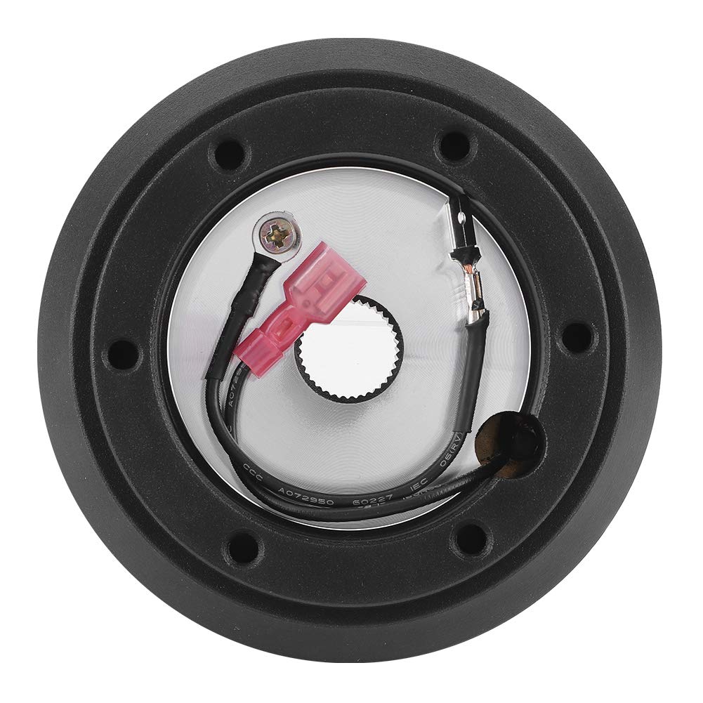 Terisass Steering Wheel Short Hub Adapter Black Quick Release Boss Kit SRK-160H Fits Mazda Miata RX-7