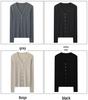 Women's Slim-Fit V-Neck Wool Cardigan, Petite-Friendly, Ribbed, Slimming, 100% Wool, Solid Color Sweater Coat