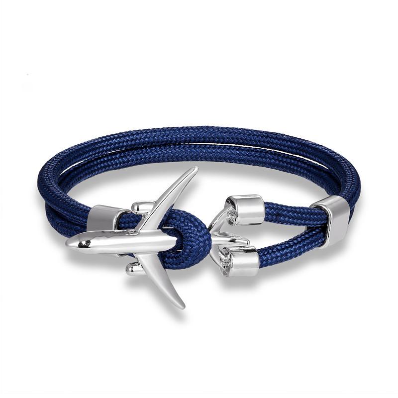 Trend Jewelry, Wind Jewelry, Men'S Polyester 550 Umbrella Rope Airplane Bracelet