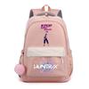Zaino Stampato K-Pop Cartone Animato Anime per Studente Ragazzo Ragazza Zaino Scolastico Borsa per Libri Regalo Bambino Donna Grande Capacità Impermeabile Borsa da Viaggio Mochila