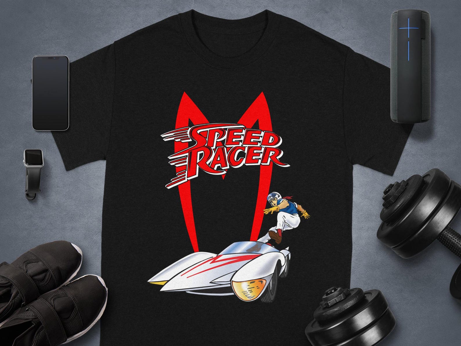 Speed Racer T-Shirt, Mach 5, Classic Anime, Retro Cartoon, Racing Car, Go Speed Go, Anime T-Shirt, Vintage Japanese Animation S