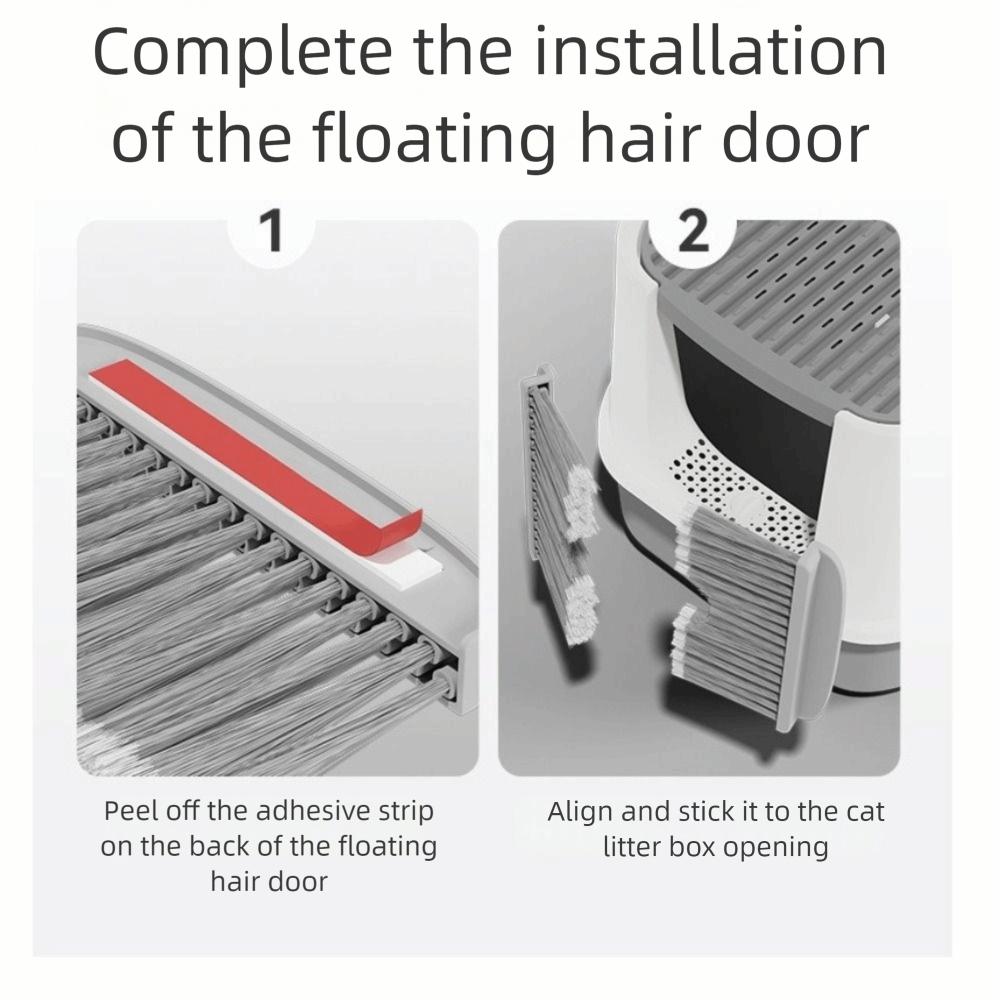 Cepillo Profesional para Eliminar Pelo de Mascota Cepillo Efectivo para Puerta de Arenero Peine para Puerta de Gato Para Arenero