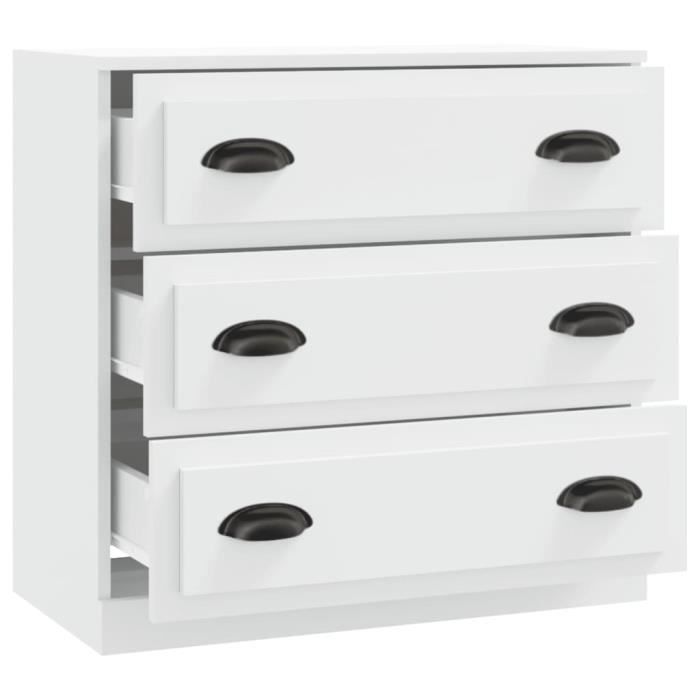 VidaXL White Buffet 70x35.5x67.5 Cm Engineered Wood 816224