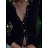 Za2024 Autumn New Women's Clothing Silm Slimming Contrast Color Trim Long Sleeves Round Neck Plain Stitch Outwear 3390101