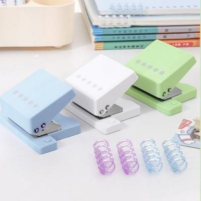 DIY 5 Hole Puncher Anti Slip Loose Leaf  Book Page Stitcher Portable 5 Hole Punching Machine  Cards