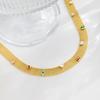 Fashion Flat Snake Mesh Chain Stainless Steel Necklace Niche Design Women'S Fashion Versatile Jewelry