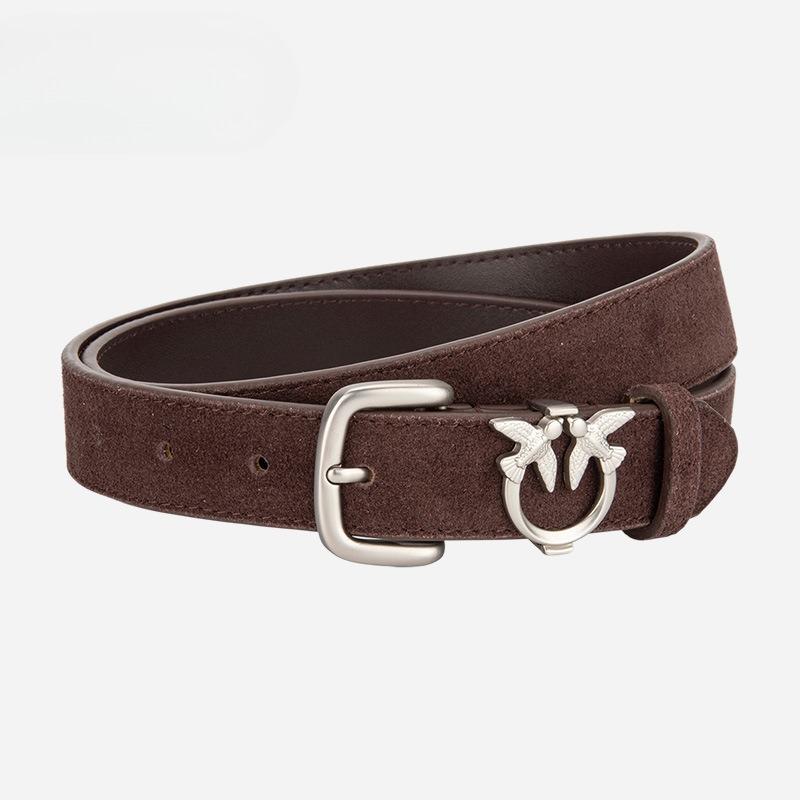 

Нишевый Дизайнерский Чувственный Декоративный Матовый Ремень Ласточка Женский Натуральная Кожа Универсальный Джинсовый с Костюмным Ремнем для Женщин 105cm